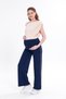 Oysho Fabric Maternity Pants P Cotton U E Stretchy Adjustable Size Waist-Enclosing Stretched Loose P Wide-Leg D - 2