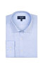 Albini Blue Exclusive Piumino Piquet 100 Classic Collar Tailor Fit Cotton Shirt - 2