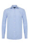 Albini Blue Slim C Striped Exclusive Super Piumino Italian Collar Tailor Fit Pa Cotton Shirt