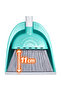 Broom and Dustpan Set with Container X 12 Pieces |   Uzun Strappy Cleaning Vacuum Cleaner |   Dense Bristle Brush - 3