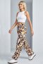 Comfortable Fit High Waist Wide-Leg Viscose Mix Women's Trousers - 3