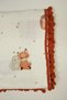 100% Cotton . Double-Layer Muslin Baby with Pompom on the Edge Patterned Si Blanket