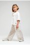 Limi̇ Girl Child Soft Es Stretchy -Shirt Guipure Half Combed Cotton as Lined Antolon 2-Piece Set - 3