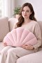 Welsoft Fleece Sea Shell Decorative Cushion Plush Cushion Accessory for Sofa and Bedroom