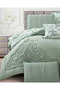 6Pc Reversible Comforter Set 240x260cm Comforter with 2 Pillowshams 2 Pillowcases & Fitted Sheet - 4
