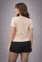 Women's V-Neck Mercerized Fine Knit Blouse Short Sleeve Summer 0078 - 6