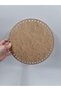 Wooden 26X26 cm 10 Pieces Tray Knitting Plate Supla Perforated Coaster Crochet Base Craft Basket Base - 2
