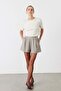 Lumen Short Plaid Shorts Brown - 2