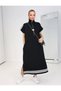 New Season Viscose Two Thread Stripe Embroidered Sweat Dress