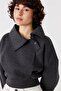 Pulse Crop Sweatshirt Antrasit - 3