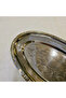 Stainless Steel Oval Presentation Plate with Casted Edge Frame 35 cm Silver - 2