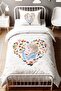 Queen Inside the Flowers D Patterned t Single Baby Kids Bedding Set - 2