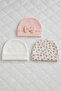 3-Piece Coffee Series 100% Cotton Baby Hat - 2