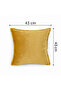 Modern Luxury Velvet Cushion Cover – Yellow Tone, Soft Texture, Stylish and Decorative. - 3