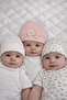 3-Piece Coffee Series 100% Cotton Baby Hat