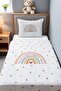Boho Rainbow Patterned Single Baby Kids Piqué Set - 2