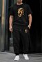Its easy Printed tracksuit bottoms and t-shirt bottom top tracksuit set