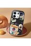 Poco X6 Compatible Shock-Absorbing Camera Protected Black Silicone Case Dog Patterned - 2
