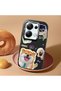 Poco M6 Pro 4g Compatible Shock-Absorbing Camera Protected Black Silicone Case Dog Patterned - 2