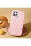 Oppo A15/A15S Compatible Shock-Absorbing Camera Protected Pink Silicone Case Heart Pattern - 2