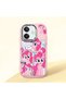 Oppo A3/A3X 4G/5G Compatible Shock-Absorbing Camera Protected Pink Silicone Case Pony Patterned