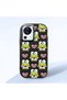 Mi 13 Lite Compatible Shock-Absorbing Camera Protected Black Silicone Case Frog Princess