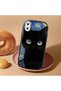حافظة سيليكون سوداء متوافقة مع هاتف iPhone XS Max مع حماية للكاميرا ماصّ للصدمات كاميرا كات منقوش - 2