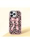 Realme Note 50 Compatible Shock-Absorbing Camera Protected Pink Silicone Case Leopard Printed I