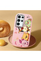 Samsung Galaxy S23 Ultra Compatible Shock-Absorbing Camera Protected Pink Silicone Case Cartoon Patterned - 2