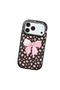 iPhone 17 Pro Max Compatible Black Silicone Case with Shock-Absorbing Camera Protections Leopard Printed I - 3