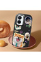 Vivo Y16/Y02S Compatible Shock-Absorbing Camera Protected Black Silicone Case Dog Patterned - 2