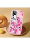 حافظة سيليكون وردية متوافقة مع Redmi K50 Ultra مع حماية للكاميرا ماصّ للصدمات ​​Pony منقوش - 2