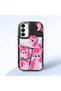 Samsung Galaxy A15 4G/5G Compatible Shock-Absorbing Camera Protected Black Silicone Case Pony Patterned