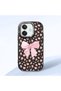 Oppo A3/A3X 4G/5G Compatible Shock-Absorbing Camera Protected Black Silicone Case Leopard Printed I