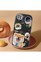 Poco C31 Compatible Shock-Absorbing Camera Protected Black Silicone Case Dog Patterned - 2