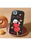 Poco C31 Compatible Shock-Absorbing Camera Protected Black Silicone Case Panda Patterned - 2