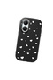 Poco X7 Pro Compatible Shock-Absorbing Camera Protected Black Silicone Case Heart Pattern - 3