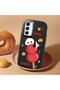 Samsung Galaxy A05S Compatible Shock-Absorbing Camera Protected Black Silicone Case Panda Patterned - 2