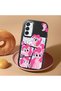 Samsung Galaxy M15 Compatible Shock-Absorbing Camera Protected Black Silicone Case Pony Patterned - 2