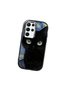 Samsung Galaxy S22 Ultra Compatible Shock-Absorbing Camera Protected Black Silicone Case Cat Patterned - 3