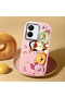 Vivo Y36 4G/5G Compatible Shock-Absorbing Camera Protected Pink Silicone Case Cartoon Patterned - 2