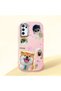 Oppo A55 4g Compatible Shock-Absorbing Camera Protected Pink Silicone Case Dog Patterned