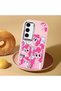Samsung Galaxy S23 Compatible Shock-Absorbing Camera Protected Pink Silicone Case Pony Patterned - 3