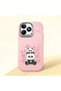 Realme Note 50 Compatible Shock-Absorbing Camera Protected Pink Silicone Case Panda Patterned