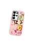 Pink Silicone Case Compatible with Samsung Galaxy S25 Ultra with Shock-Absorbing Camera Protections Cartoon Patterned - 3