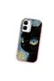 حافظة سيليكون وردية متوافقة مع هاتف Tecno Spark Go 2(KM4) مزودة بـ ماصّ للصدمات كاميرات واقية على شكل قطة منقوش - 3