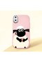 iPhone XS Max Compatible Shock-Absorbing Camera Protected Pink Silicone Case Kuzu Patterned