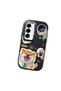 Samsung Galaxy S25 Plus Compatible Shock-Absorbing Camera Protected Black Silicone Case Dog Patterned - 3