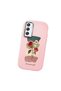 Samsung Galaxy M34 Compatible Shock-Absorbing Camera Protected Pink Silicone Case Artistic Patterns - 3