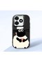 Tecno Spark 20/20C Compatible Shock-Absorbing Camera Protected Black Silicone Case Kuzu Patterned